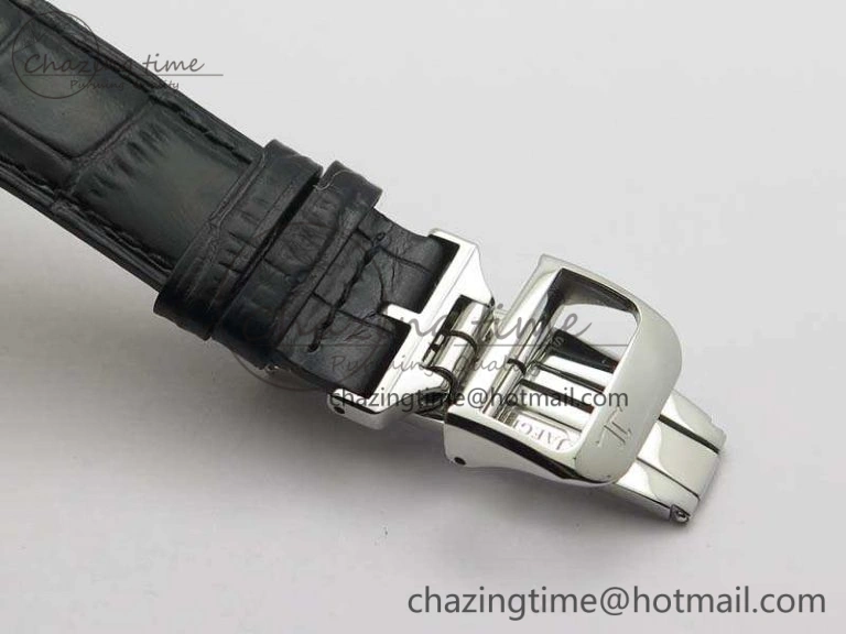 Master Ultra Thin Reserve de Marche SS 3AF Best Edition Gray Dial On Black Leather Strap A938
