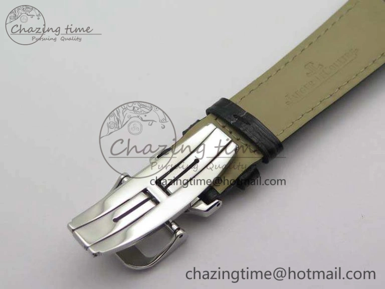 Master Ultra Thin Reserve de Marche SS 3AF Best Edition Gray Dial On Black Leather Strap A938