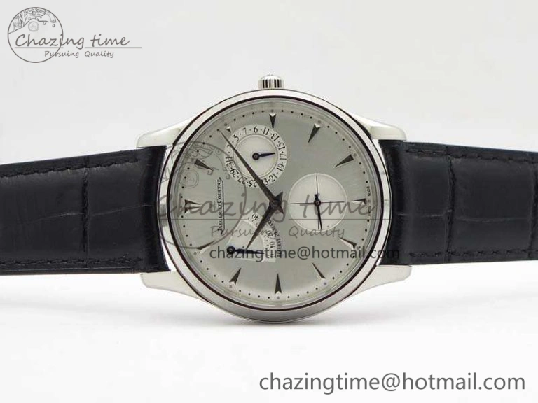 Master Ultra Thin Reserve de Marche SS 3AF Best Edition White Dial On Black Leather Strap A938