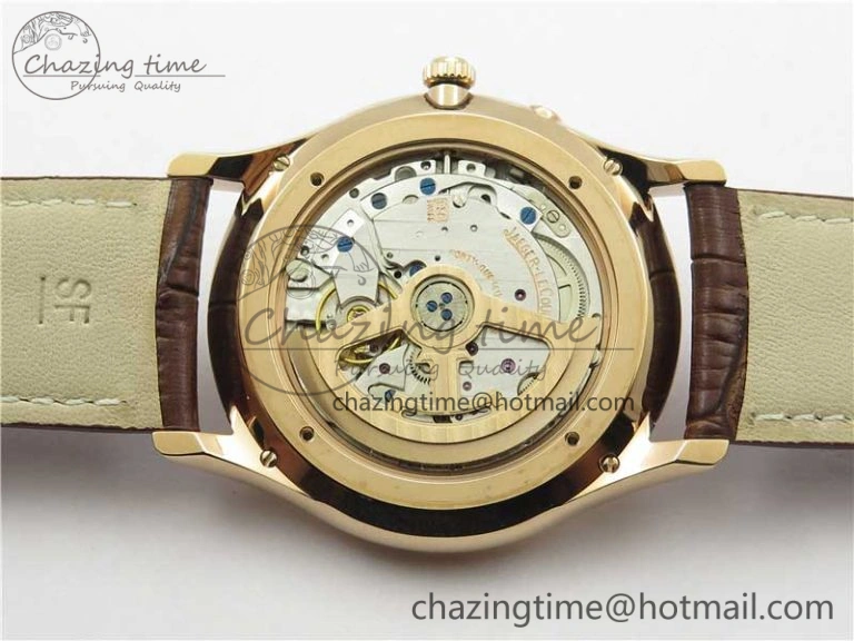 Master Ultra Thin Réserve de Marche RG ZF 1:1 Best Edition Cream Dial on Brown Leather Strap A938 V3