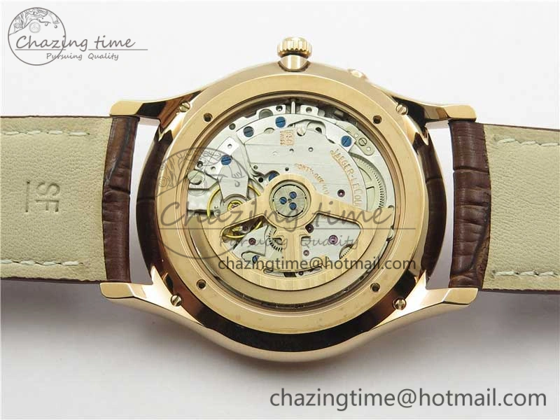 Master Ultra Thin Réserve de Marche RG ZF 1:1 Best Edition Cream Dial on Brown Leather Strap A938 V3