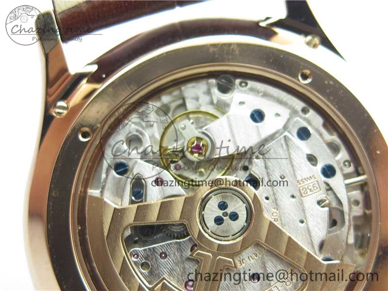 Master Ultra Thin Réserve de Marche RG ZF 1:1 Best Edition Cream Dial on Brown Leather Strap A938 V3