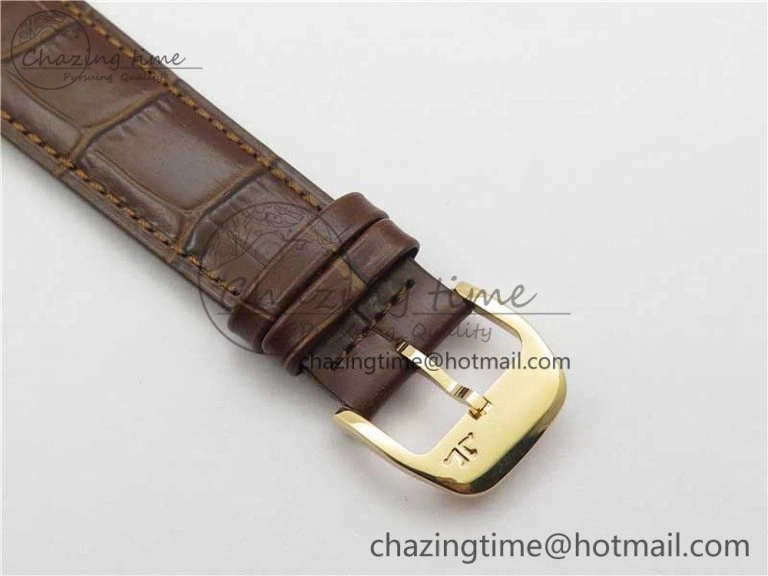 Master Ultra Thin Réserve de Marche RG ZF 1:1 Best Edition Cream Dial on Brown Leather Strap A938 V3