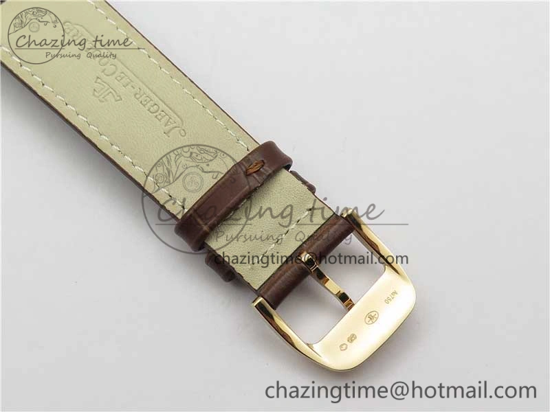 Master Ultra Thin Réserve de Marche RG ZF 1:1 Best Edition Cream Dial on Brown Leather Strap A938 V3