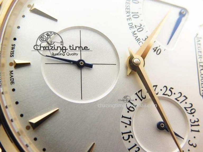 Master Ultra Thin Réserve de Marche RG ZF Best Edition Silver Dial On Brown Leather Strap A938