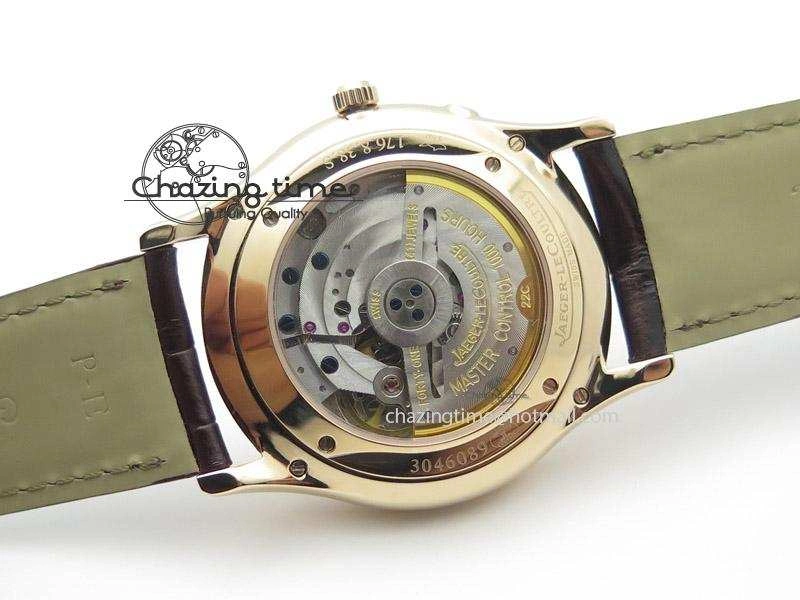 Master Ultra Thin Réserve de Marche RG ZF Best Edition Silver Dial On Brown Leather Strap A938