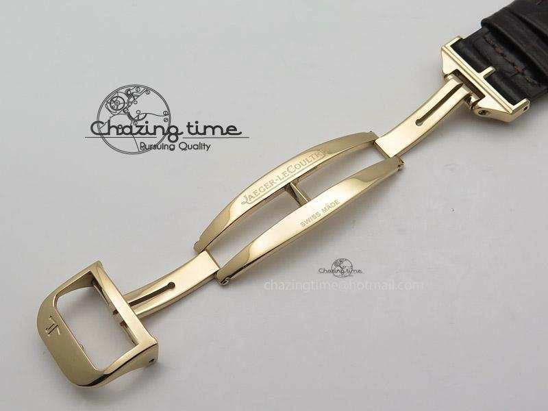 Master Ultra Thin Réserve de Marche RG ZF Best Edition Silver Dial On Brown Leather Strap A938
