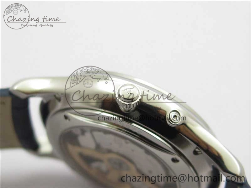 Master Ultra Thin Réserve de Marche SS ZF 1:1 Best Edition Blue Dial on Blue Leather Strap A938 V3