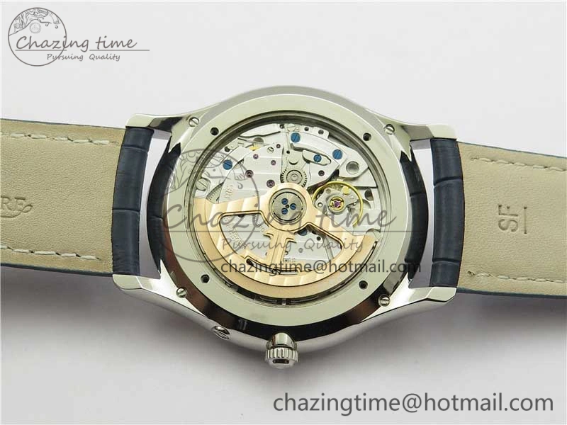 Master Ultra Thin Réserve de Marche SS ZF 1:1 Best Edition Blue Dial on Blue Leather Strap A938 V3