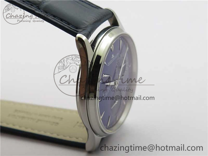 Master Ultra Thin Réserve de Marche SS ZF 1:1 Best Edition Blue Dial on Blue Leather Strap A938 V3