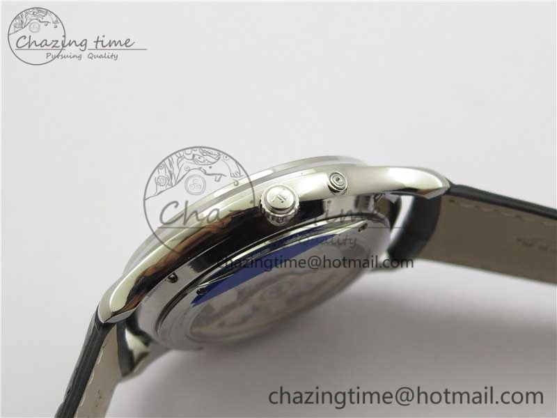 Master Ultra Thin Réserve de Marche SS ZF 1:1 Best Edition White Dial on Black Leather Strap A938 V3