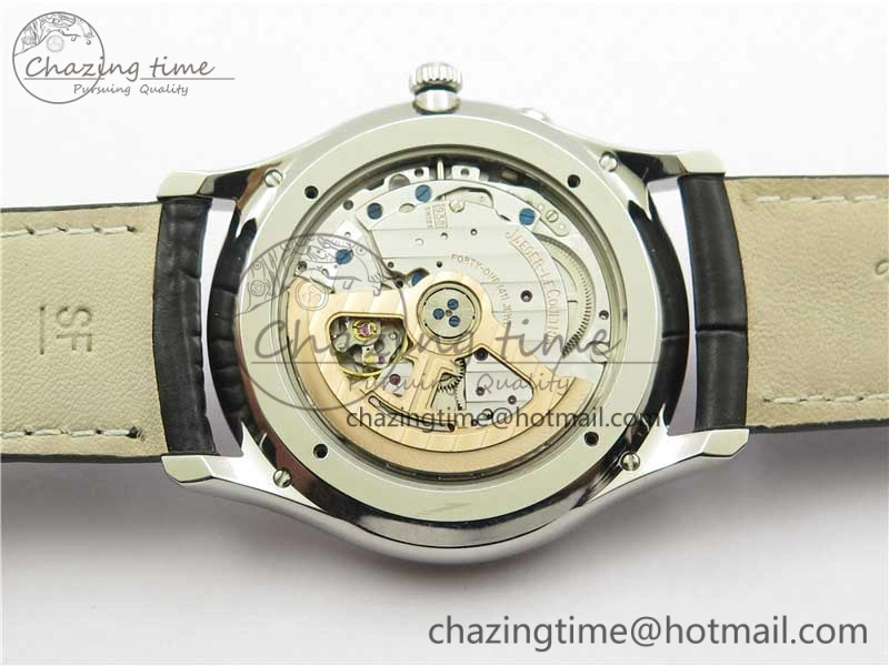 Master Ultra Thin Réserve de Marche SS ZF 1:1 Best Edition White Dial on Black Leather Strap A938 V3