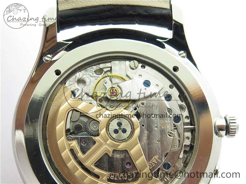 Master Ultra Thin Réserve de Marche SS ZF 1:1 Best Edition White Dial on Black Leather Strap A938 V3