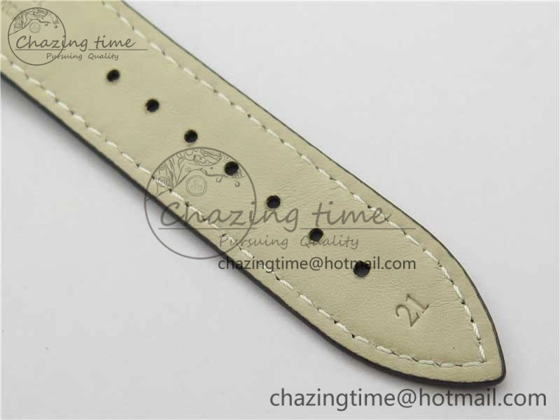 Master Ultra Thin Réserve de Marche SS ZF 1:1 Best Edition White Dial on Black Leather Strap A938 V3