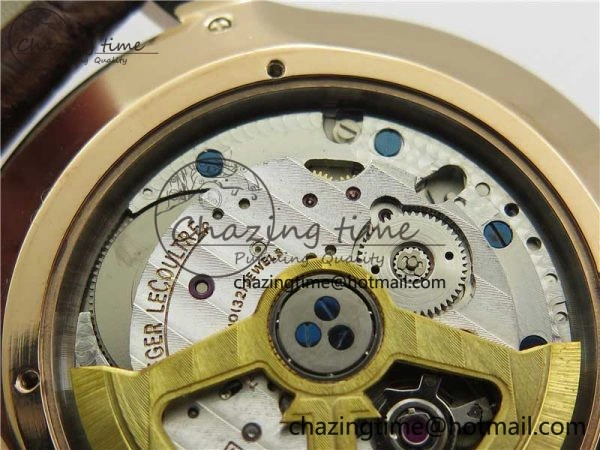 Master Ultra Thin Small Second RG ZF 1:1 Best Edition White Dial on Brown Leather Strap A896