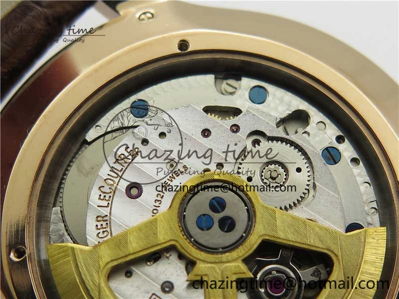 Master Ultra Thin Small Second RG ZF 1:1 Best Edition White Dial on Brown Leather Strap A896