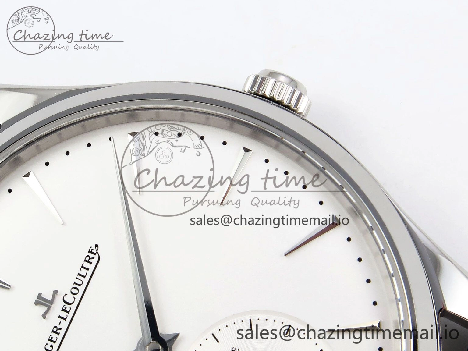 Master Ultra Thin Small Second SS APSF 1:1 Best Edition White Dial on Black Leather Strap SA896 Super Clone
