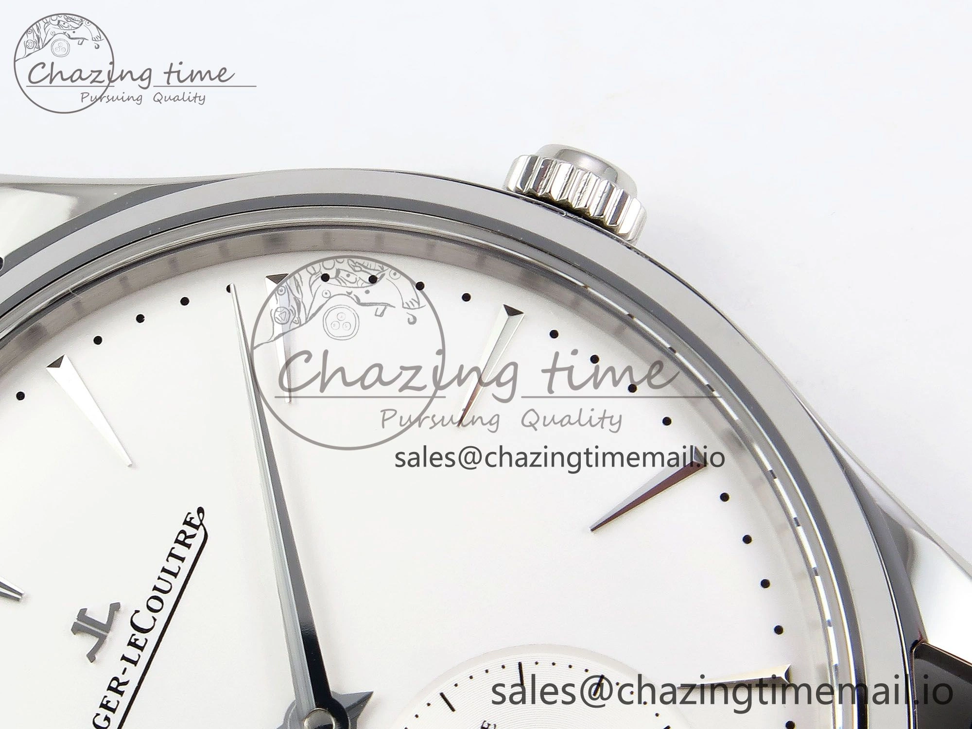 Master Ultra Thin Small Second SS APSF 1:1 Best Edition White Dial on Black Leather Strap SA896 Super Clone