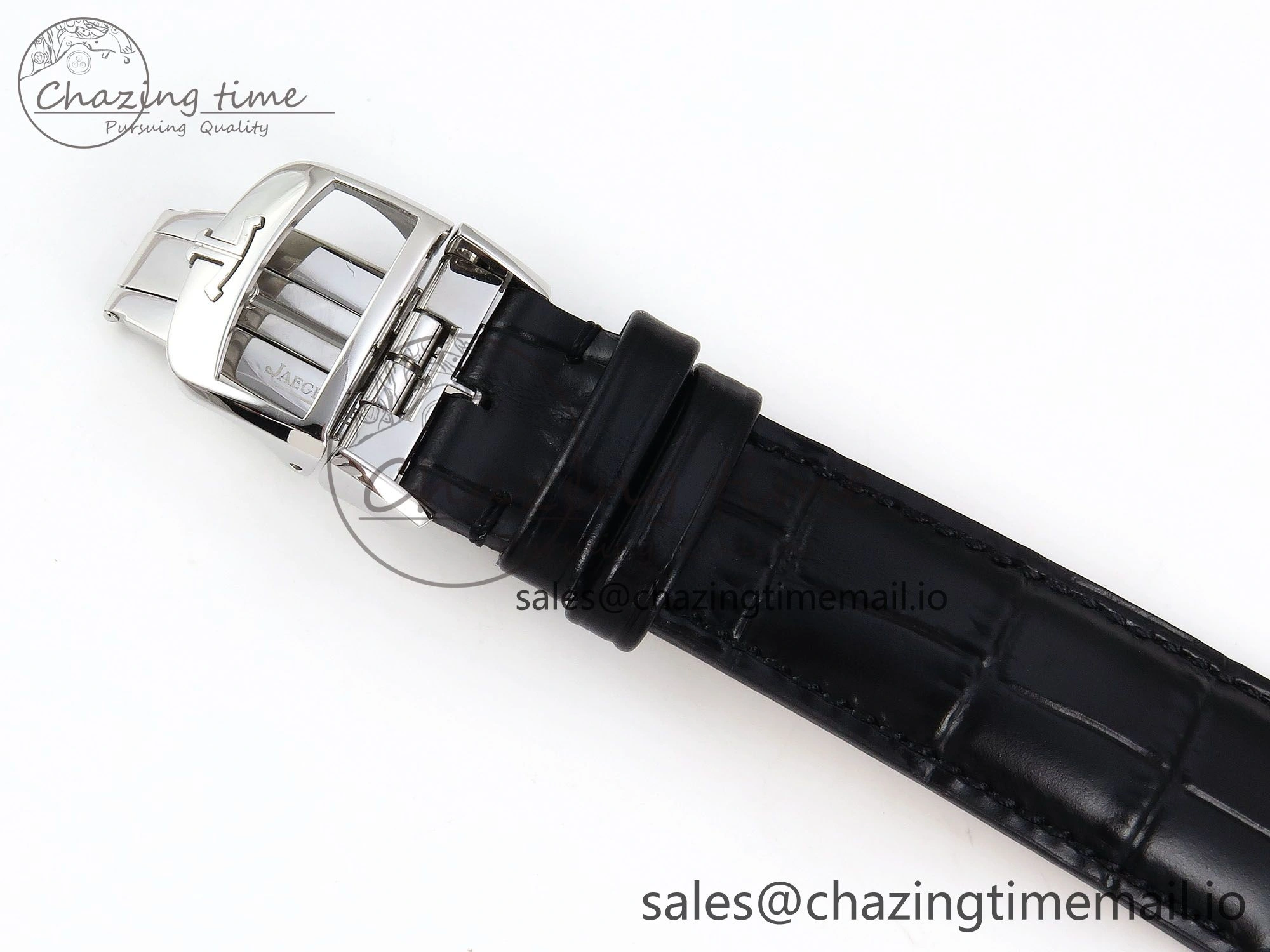 Master Ultra Thin Small Second SS APSF 1:1 Best Edition White Dial on Black Leather Strap SA896 Super Clone