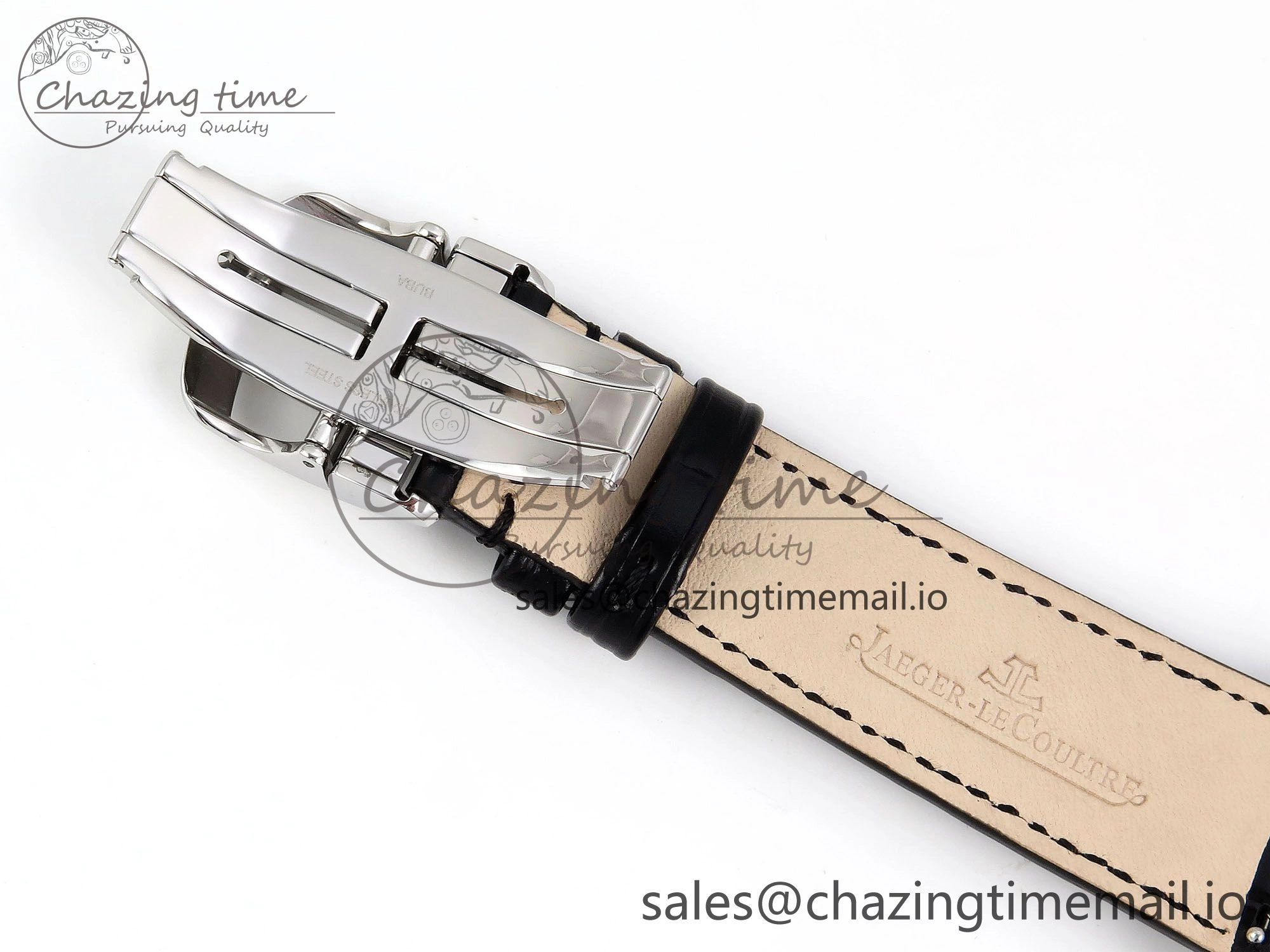 Master Ultra Thin Small Second SS APSF 1:1 Best Edition White Dial on Black Leather Strap SA896 Super Clone