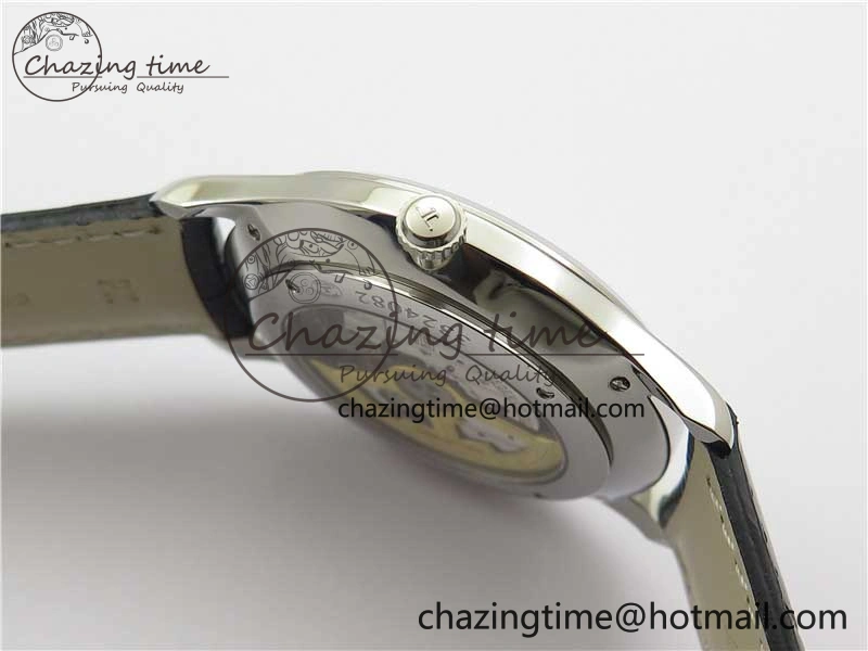 Master Ultra Thin Small Second SS ZF 1:1 Best Edition Blue Dial on Black Leather Strap A896