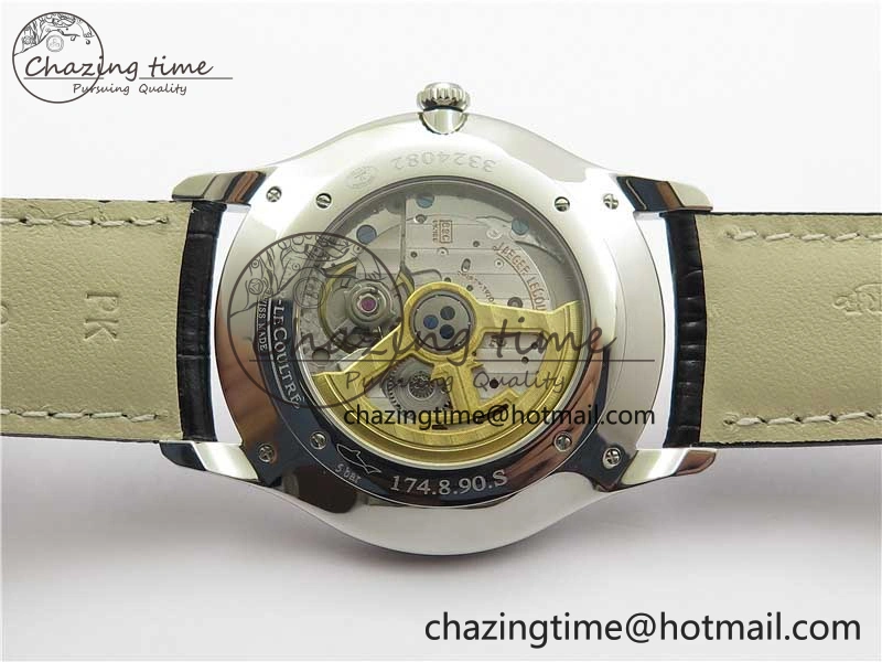 Master Ultra Thin Small Second SS ZF 1:1 Best Edition Blue Dial on Black Leather Strap A896