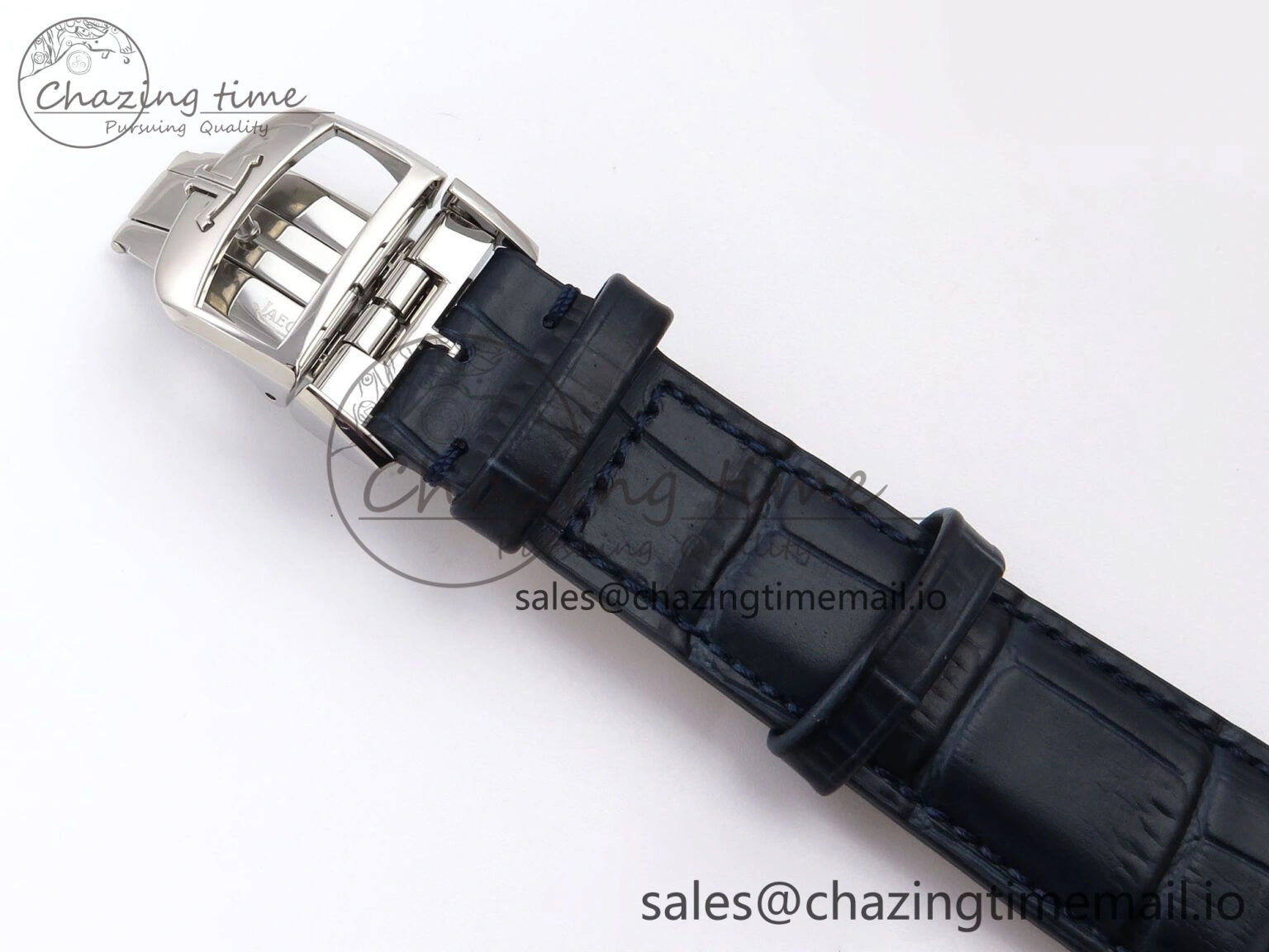 Master Ultra Thin Tourbillon SS APSF Best Edition Blue Dial on Blue Leather Strap