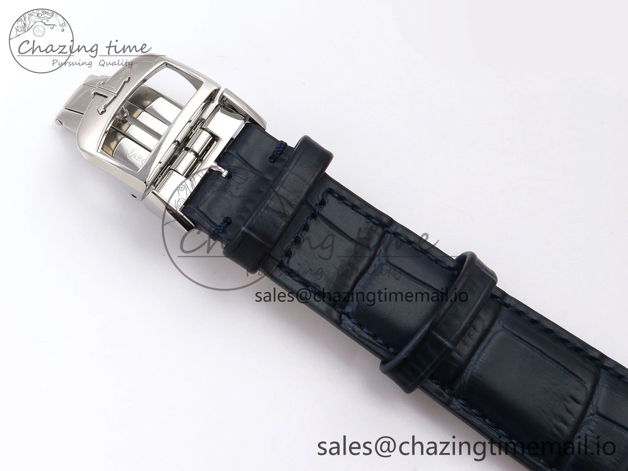Master Ultra Thin Tourbillon SS APSF Best Edition Blue Dial on Blue Leather Strap