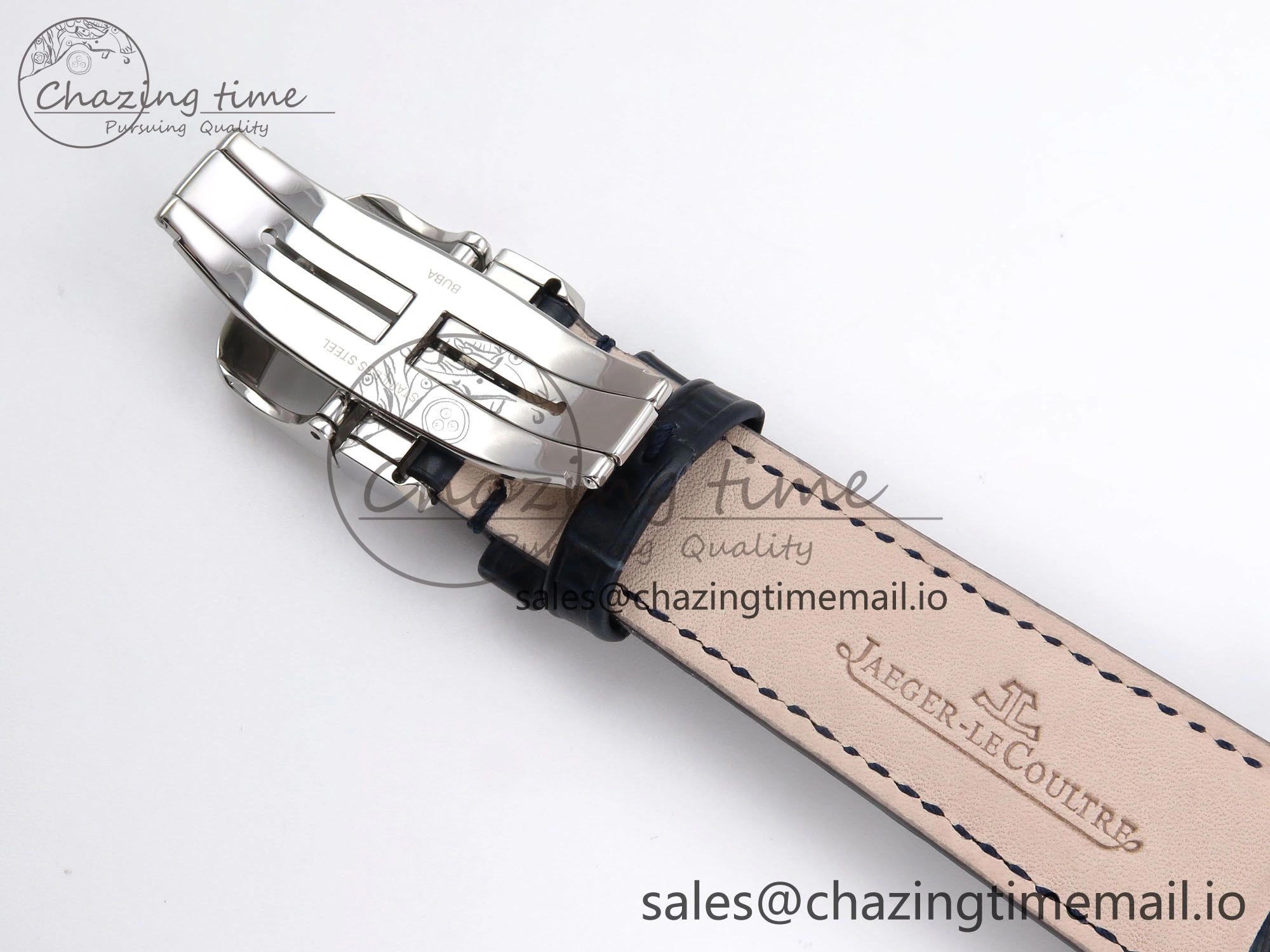 Master Ultra Thin Tourbillon SS APSF Best Edition Blue Dial on Blue Leather Strap