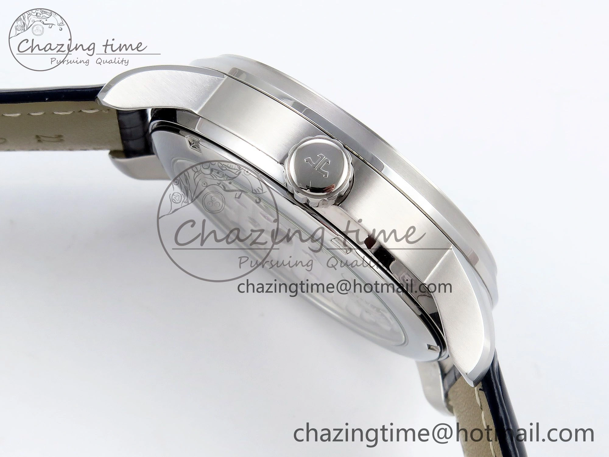 Master Ultra Thin Tourbillon SS RMS Best Edition Blue Solar System Dial on Blue Leather Strap
