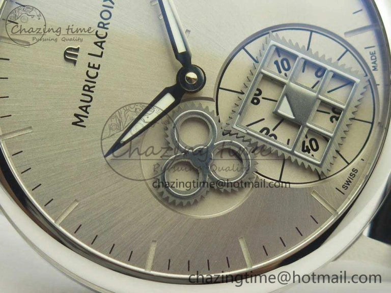 Masterpiece Square Wheel SS AMF 1:1 Best Edition Silver Dial On Black Leather Strap A6498