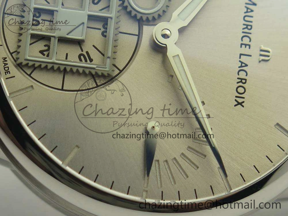 Masterpiece Square Wheel SS AMF 1:1 Best Edition Silver Dial On Black Leather Strap A6498