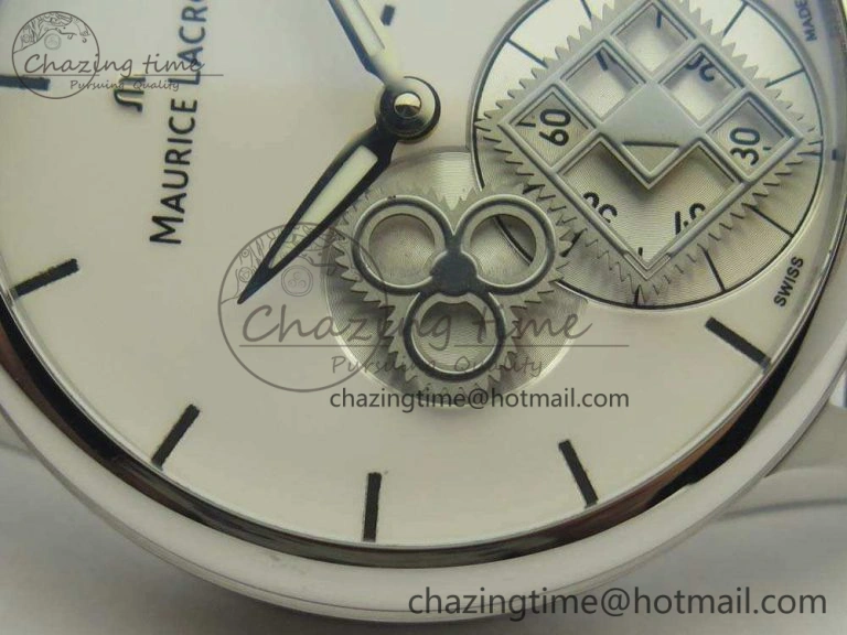 Masterpiece Square Wheel SS AMF 1:1 Best Edition White Dial On Black Leather Strap A6498