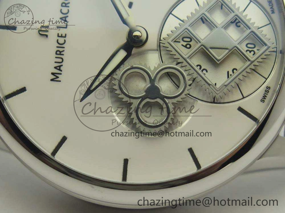 Masterpiece Square Wheel SS AMF 1:1 Best Edition White Dial On Black Leather Strap A6498