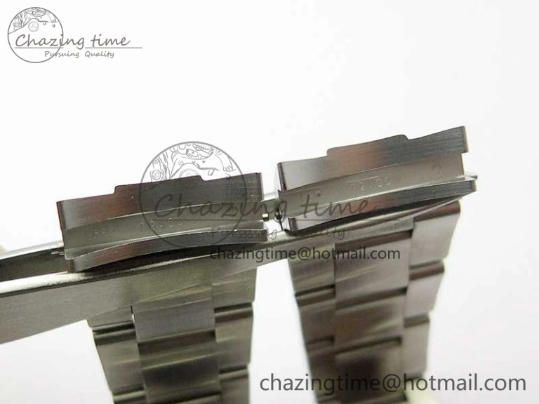 Milgauss 116400 904L Engraved SS DJF 11 Best Edition Black Dial on 904L Engraved SS Bracelet A2836 (Real Green Sapphire Crystal)