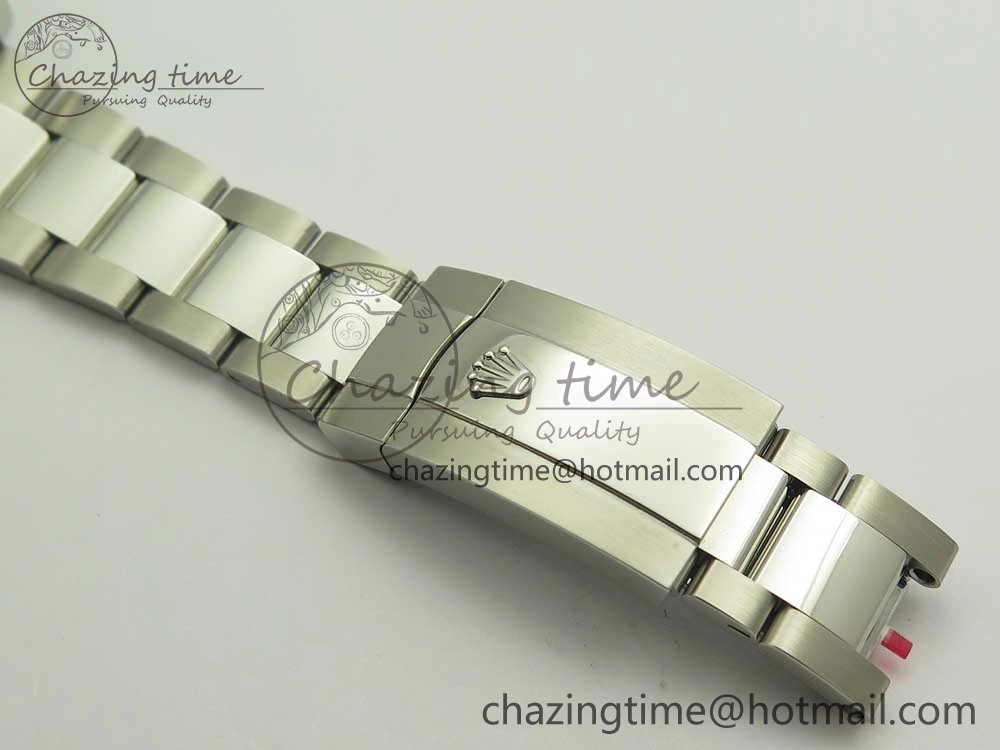 Milgauss 116400 904L SS DJF 1:1 Best Edition Blue Dial on 904L SS Bracelet A2836 (Real Green Sapphire Crystal)