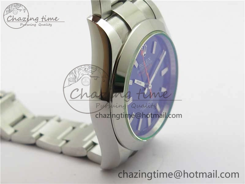 Milgauss 116400 GV 904L Steel ARF 1:1 Best Edition Blue Dial on Bracelet SH3131