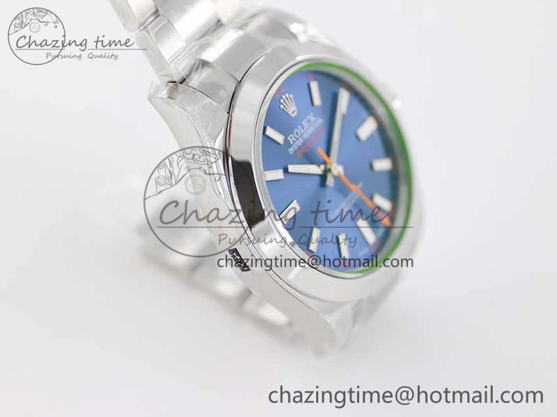 Milgauss 116400 GV 904L TWF 1:1 Best Edition Blue Dial on SS Bracelet SH3131