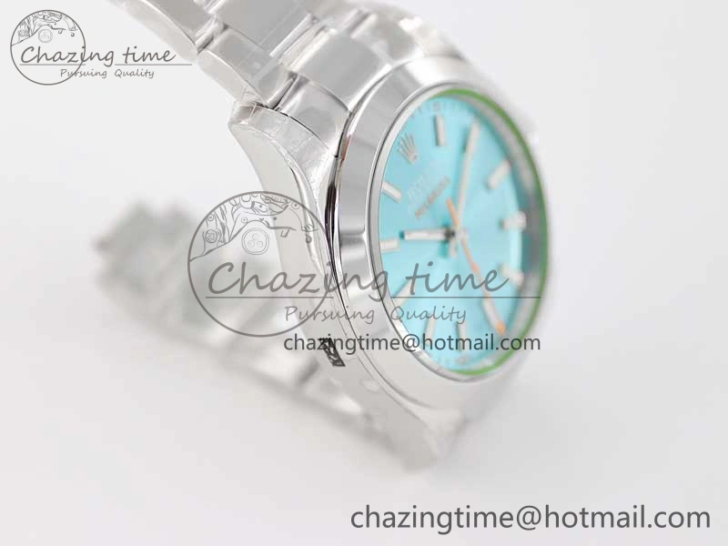 Milgauss 116400 GV 904L TWF 1:1 Best Edition ICE Blue Dial on SS Bracelet SH3131