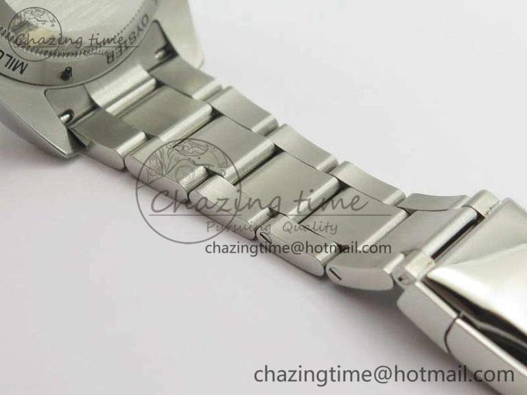 Milgauss 116400 GV ARF 1:1 Best Edition Green Sapphire Black Dial On SS Bracelet A2824