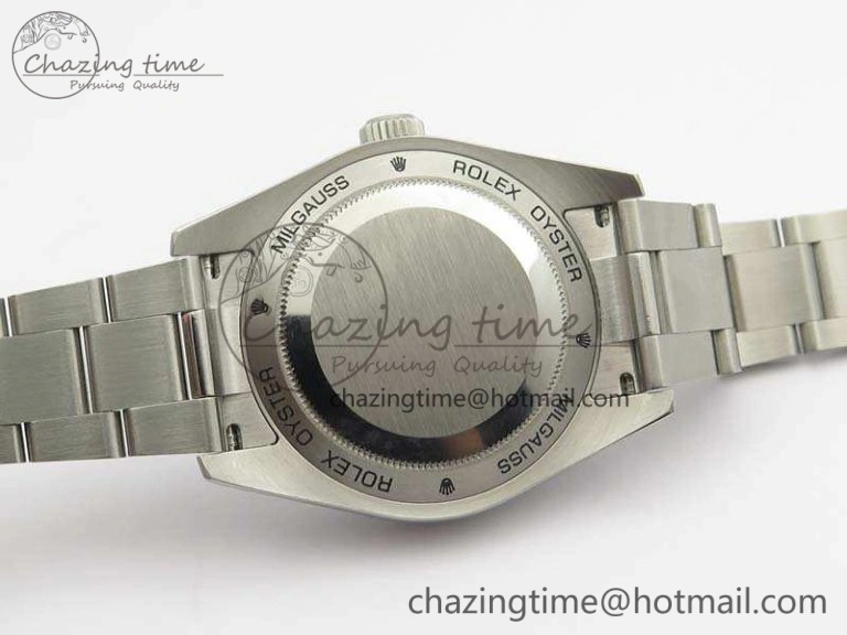 Milgauss 116400 GV ARF 1:1 Best Edition Green Sapphire Blue Dial On SS Bracelet A2824