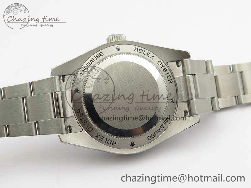 Milgauss 116400 GV ARF 1:1 Best Edition Green Sapphire Blue Dial On SS Bracelet SA3131