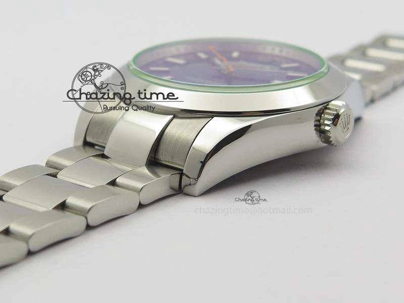 Milgauss 116400 GV JF 1:1 Green Sapphire Blue Dial On SS Bracelet SA3131