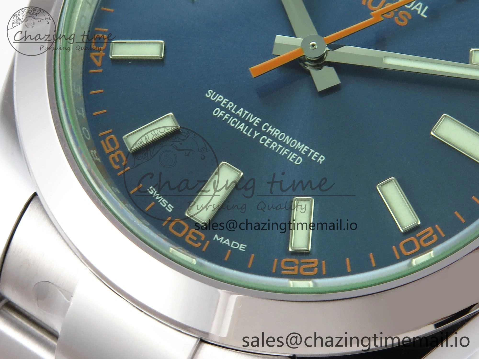 Milgauss 116400GV VSF 1:1 Best Edition 904L Steel Blue Dial on SS Bracelet VS3131