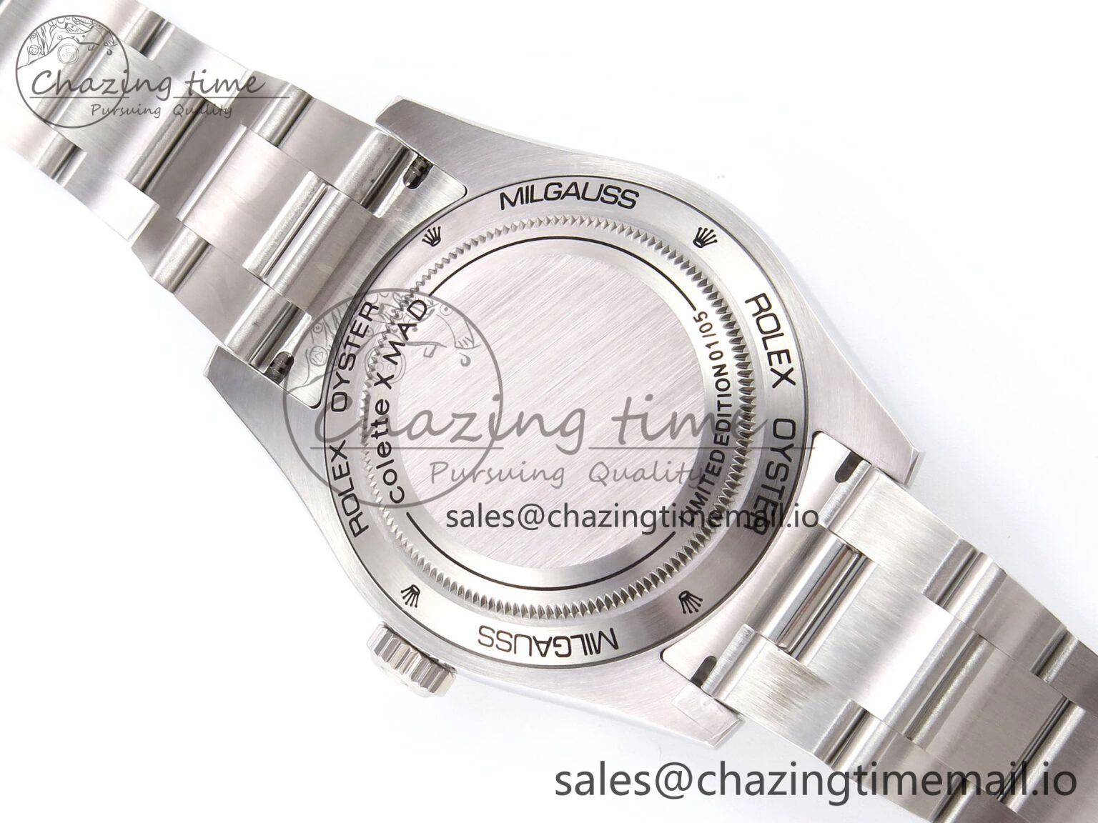 Milgauss Who Cares JDF 1:1 Best Edition 904L Steel on SS Bracelet VR3131