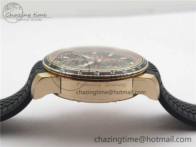 Mille Miglia 168571 RG V7F 1:1 Best Edition Black Dial On Black Rubber Strap A7750 to Cal.107179