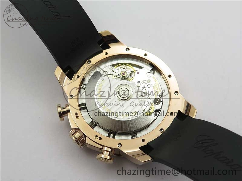 Mille Miglia 168571 RG V7F 1:1 Best Edition Black Dial On Black Rubber Strap A7750 to Cal.107179