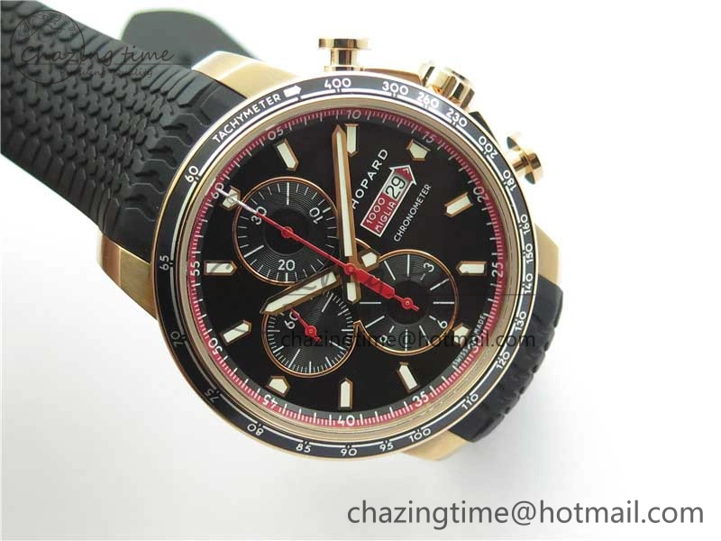 Mille Miglia 168571 RG V7F 1:1 Best Edition Black Dial On Black Rubber Strap A7750 to Cal.107179