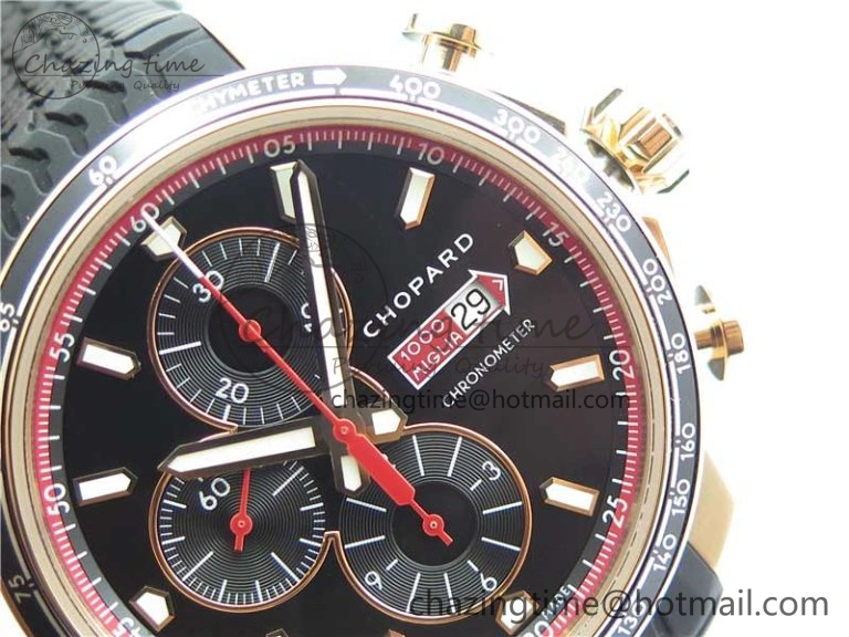 Mille Miglia 168571 RG V7F 1:1 Best Edition Black Dial On Black Rubber Strap A7750 to Cal.107179