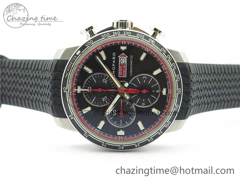 Mille Miglia 168571 SS V7F 1:1 Best Edition Black Dial On Black Rubber Strap A7750 to Cal.107179